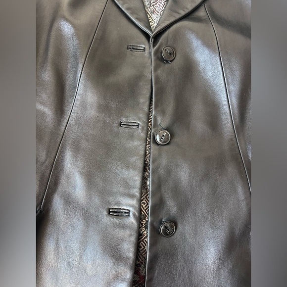 Kenneth Cole Black Leather Jacket New York women’s - Picture 9 of 10